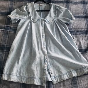 Denim Babydoll Dress